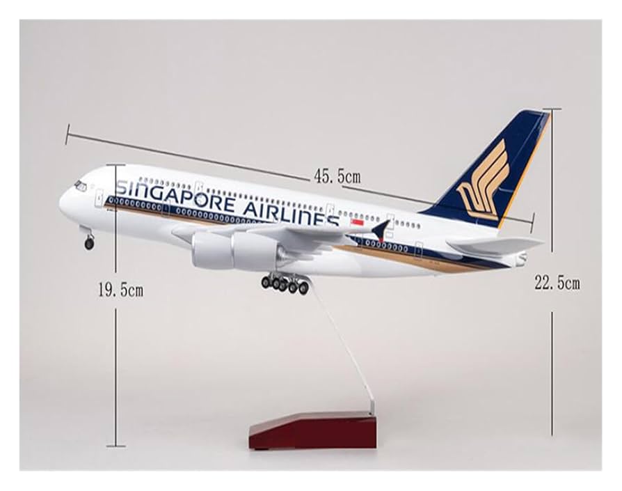 超大サイズ シンガポール航空 Airbus A380 1/160 モデルプレーン Singapore Airlines Airbus A380 Airplane Model (1/160 Scale